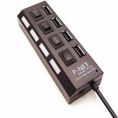هاب یو اس بی 4 پورت پی نت (P-Net) مدل P-217