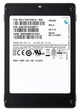 حافظه SSD مخصوص سرور سامسونگ (Samsung) مدل PM1643 ظرفیت 960 گیگابایت