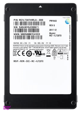 حافظه SSD مخصوص سرور سامسونگ (Samsung) مدل PM1643 ظرفیت 960 گیگابایت