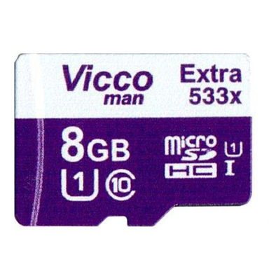 کارت حافظه Microsdhc ویکومن (Vicco Man) مدل Extre 533X کلاس 10 استاندارد Uhs-I U1 سرعت 80Mbps ظرفیت 8 گیگابایت