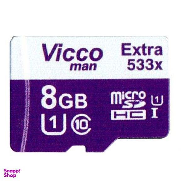 کارت حافظه Microsdhc ویکومن (Vicco Man) مدل Extre 533X کلاس 10 استاندارد Uhs-I U1 سرعت 80Mbps ظرفیت 8 گیگابایت