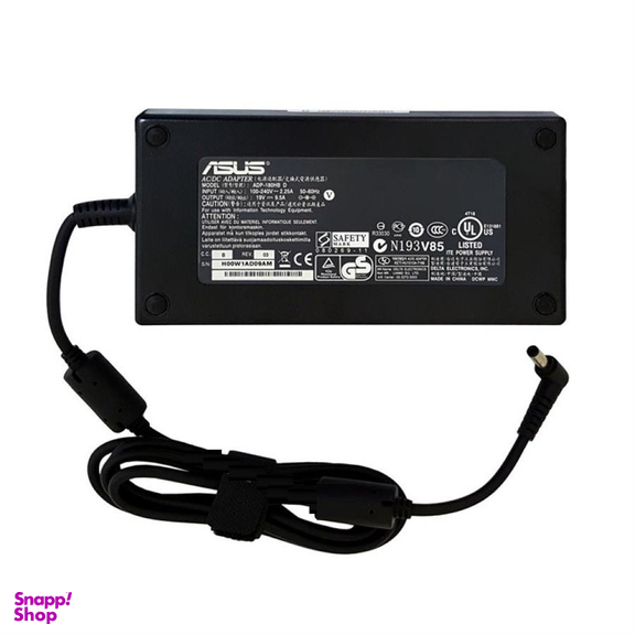 آداپتور لپ تاپ ایسوس (Asus) مدل سرنرمال اورجینال به همراه کابل PC توان 9.5 آمپر ظرفیت 19 ولت