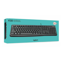 کیبورد باسیم لاجیتک (Logitech) مدل K120 با حروف فارسی