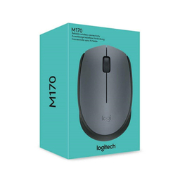 ماوس بی‌ سیم لاجیتک (Logitech) مدل Mouse M170 رنگ خاکستری