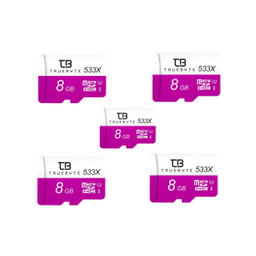 کارت حافظه microSD HC تروبایت (Truebyte) مدل 533X V30 کلاس 10 استاندارد UHS-I U1 ظرفیت 8 گیگابایت بسته 5 عددی