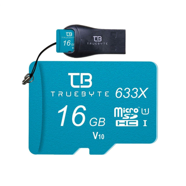 کارت حافظه microSD HC تروبایت (Truebyte) مدل 633X-V10 کلاس 10 استاندارد UHS-I U1 ظرفیت 16گیگابایت