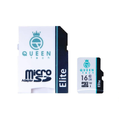 کارت حافظه microSDHC کویین تک (Queen Tech) مدل Elite 433X کلاس 10 استاندارد UHS-I U1 ظرفیت16گیگابایت به همراه آداپتور SD