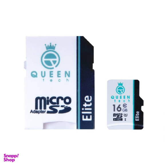 کارت حافظه microSDHC کویین تک (Queen Tech) مدل Elite 433X کلاس 10 استاندارد UHS-I U1 ظرفیت16گیگابایت به همراه آداپتور SD