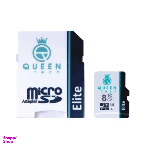 کارت حافظه microSDHC کویین تک (Queen Tech) مدل Elite 433X کلاس 10 استاندارد UHS-I U1 ظرفیت 8گیگابایت به همراه آداپتور SD
