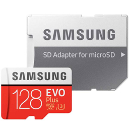 کارت حافظه microSDXC سامسونگ (Samsung) مدل Evo Plus کلاس 10 استاندارد UHS-I U3 ظرفیت 128 گیگابایت به همراه آداپتور SD