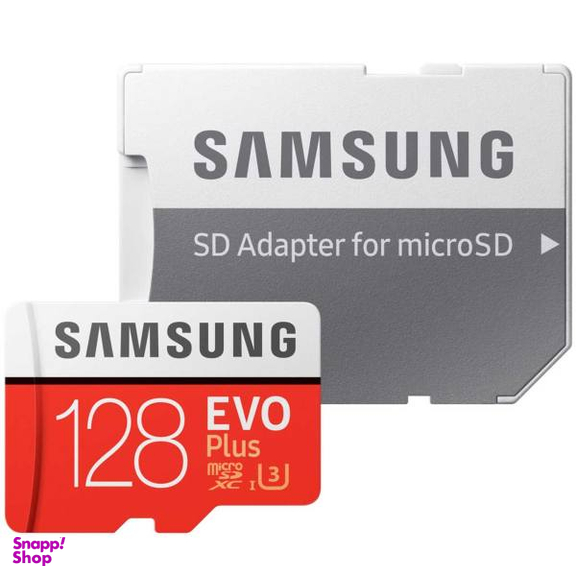 کارت حافظه microSDXC سامسونگ (Samsung) مدل Evo Plus کلاس 10 استاندارد UHS-I U3 ظرفیت 128 گیگابایت به همراه آداپتور SD