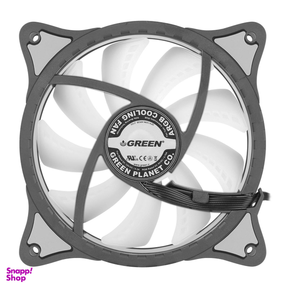 فن کیس گرین (Green) مدل HURACAN FAN GFK120M-ARGB بسته 3 عددی
