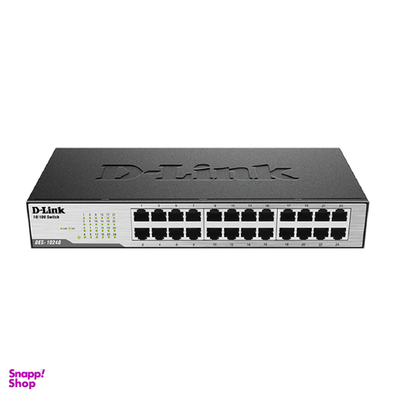 سوییچ 24 پورت غیر مدیریتی و دسکتاپ دی لینک (D Link) مدل DES-1024D