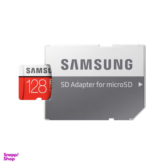 کارت حافظه microSDXC سامسونگ مدل Evo Plus کلاس 10 استاندارد UHS-I U3 سرعت 100MBps همراه با آداپتور SD ظرفیت 128 گیگابایت