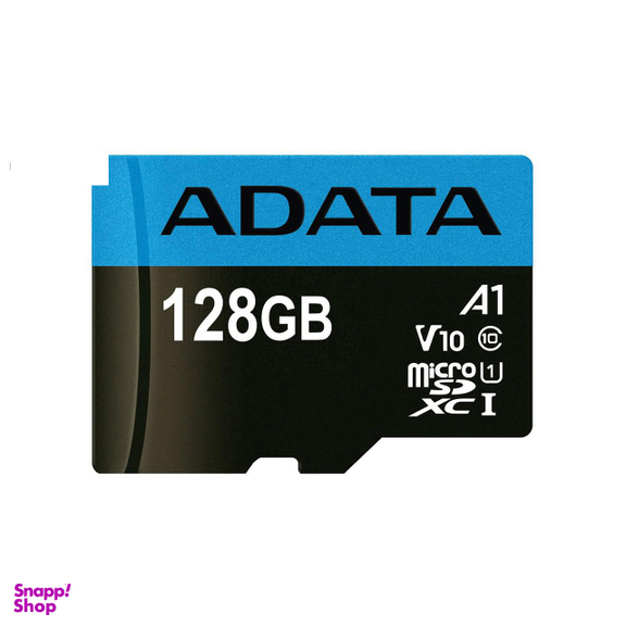 کارت حافظه microSDXC ای دیتا مدل Premier V10 A1 کلاس 10 استاندارد UHS-I سرعت 100MBps ظرفیت 128 گیگابایت