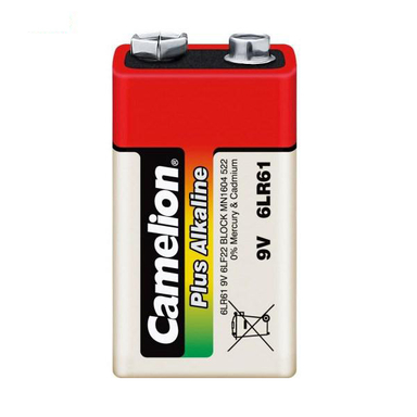 باتری کتابی کملیون مدل Plus Alkaline 6LR61 ولتاژ 9 ولت
