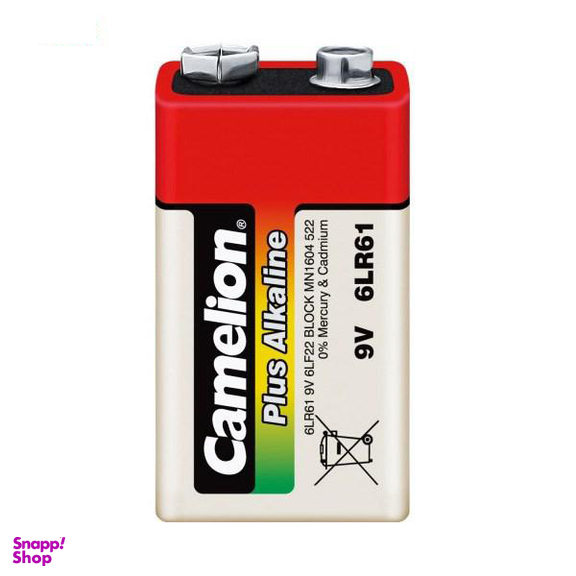 باتری کتابی کملیون مدل Plus Alkaline 6LR61 ولتاژ 9 ولت