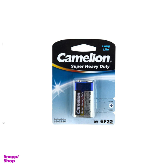 باتری کتابی کملیون (Camelion) مدل Super Heavy Duty 6F22 ولتاژ 9 ولت