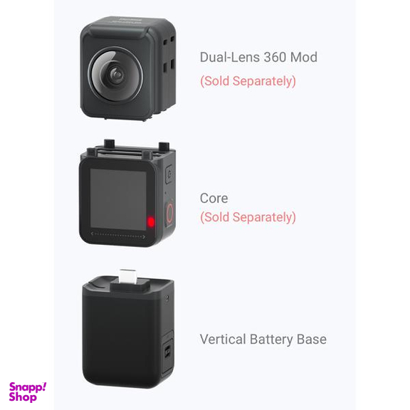 دوربین فیلم برداری ورزشی اینستا 360 (Insta360 Go) مدل ONE R به همراه لوازم جانبی
