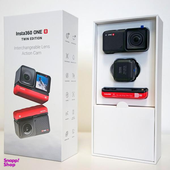 دوربین فیلم برداری ورزشی اینستا 360 (Insta360 Go) مدل ONE R به همراه لوازم جانبی