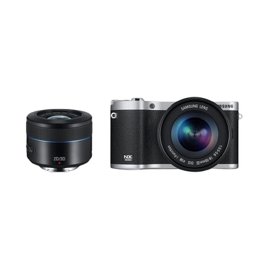 دوربین دیجیتال سامسونگ (Samsung) مدل NX300 به همراه لنز 18-55mm و 45mm رنگ مشکی