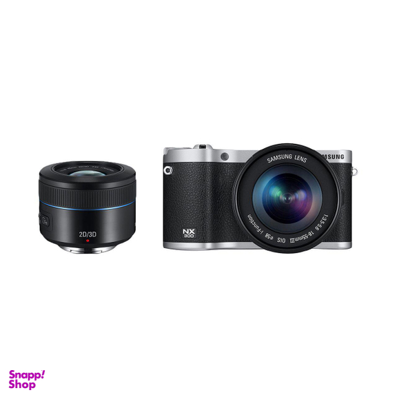 دوربین دیجیتال سامسونگ (Samsung) مدل NX300 به همراه لنز 18-55mm و 45mm رنگ مشکی