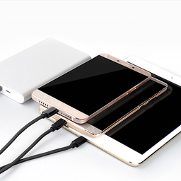 کابل 3 کاره Lightning و میکرو و تایپسی نیتو مدل NT-UC003 طول 1 متر