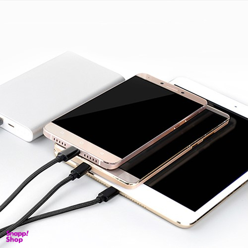 کابل 3 کاره Lightning و میکرو و تایپسی نیتو مدل NT-UC003 طول 1 متر