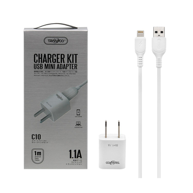 شارژر دیواری ترانیو (Tranyoo) مدل C10 همراه با کابل Lightning