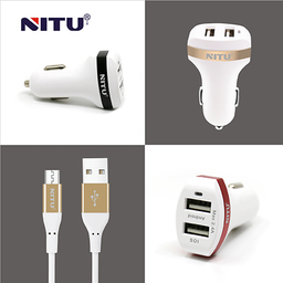 شارژر فندکی 2پورت نیتو مدل NT-CC817