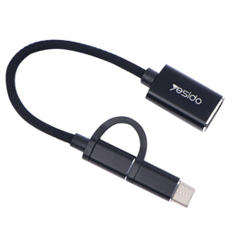 مبدل Type-C/MicroUSB به USB OTG یسیدو (Yesido) مدل GS02