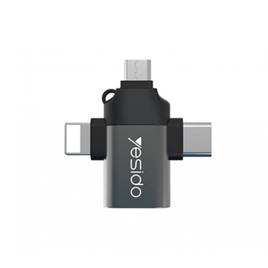 تبدیل میکرو یو اس بی تایپ سی و Lightning یسیدو (Yesido) مدل GS15
