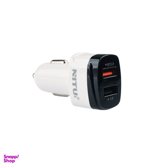شارژر فندکی فست شارژ 2 پورت نیتو (Nitu) مدل NT-CC835F