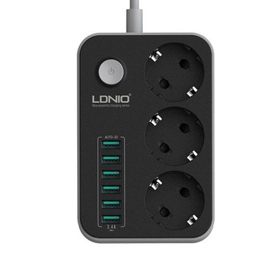 چند راهی برق الدینیو (Ldnio) مدل SE3631 با کابل 1.6 متر