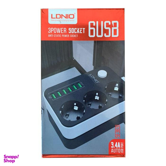چند راهی برق الدینیو (Ldnio) مدل SE3631 با کابل 1.6 متر