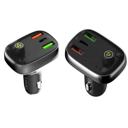 شارژر فندکی فست الدینیو (Ldnio) مدل C704Q با کابل Micro-USB همراه FM Transmitter