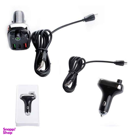 شارژر فندکی فست الدینیو (Ldnio) مدل C704Q با کابل Micro-USB همراه FM Transmitter