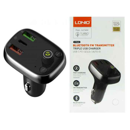 شارژر فندکی فست الدینیو (Ldnio) مدل C704Q با کابل Micro-USB همراه FM Transmitter
