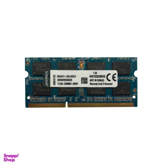رم لپ تاپ کینگستون مدل 10600 DDR3 1333MHz ظرفیت 4 گیگابایت