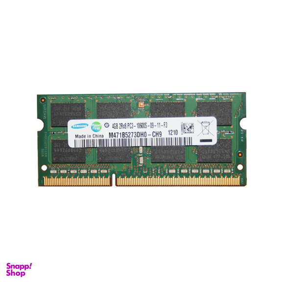 رم لپ تاپ سامسونگ مدل 1333 DDR3 PC3 10600s MHz ظرفیت 4گیگابایت