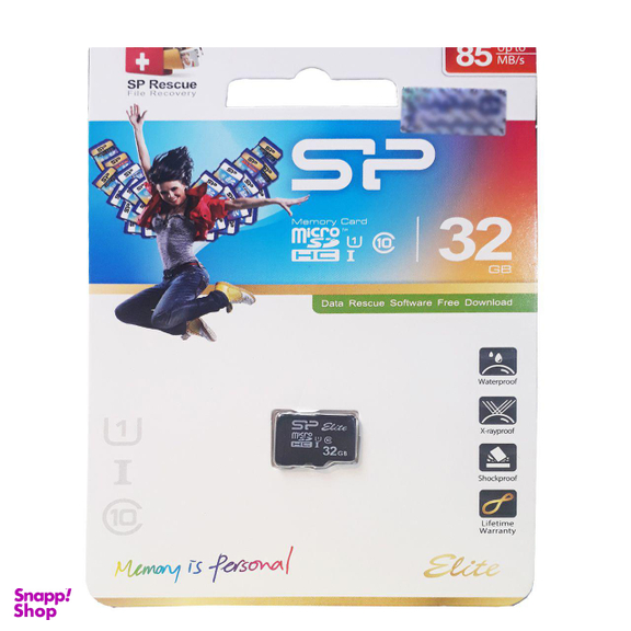 کارت حافظه Microsdhc سیلیکون پاور (Silicon Power) مدل Elite کلاس 10 استاندارد Uhs-I U1 سرعت 85Mbps ظرفیت 32 گیگا بایت