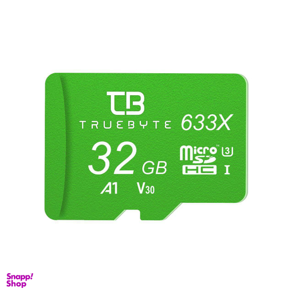 کارت حافظه microSD HC تروبایت مدل 633X-A1-V30 کلاس 10 استاندارد UHS-I U3 ظرفیت 32 گیگابایت همراه با کارت خوان