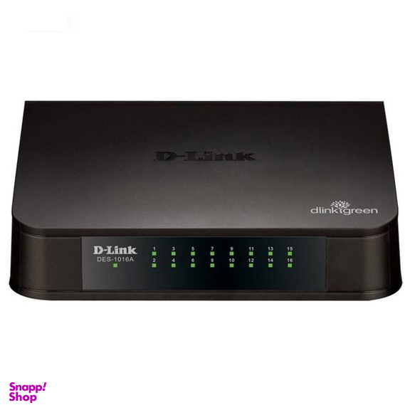 سوییچ 16 پورت غیر مدیریتی و مگابیتی دی-لینک مدل DES-1016A