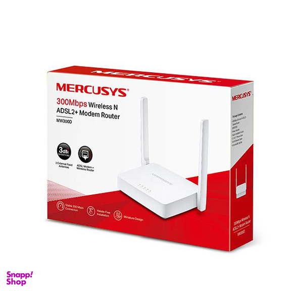 مودم روتر ADSL2 بی‌ سیم مرکوسیس مدل MW-300D