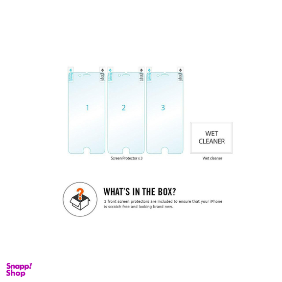 محافظ صفحه نمایش اسپیگن (Spigen) مدل Crystal مناسب موبایل iPhone 6 پلاس/6s پلاس بسته 3 عددی