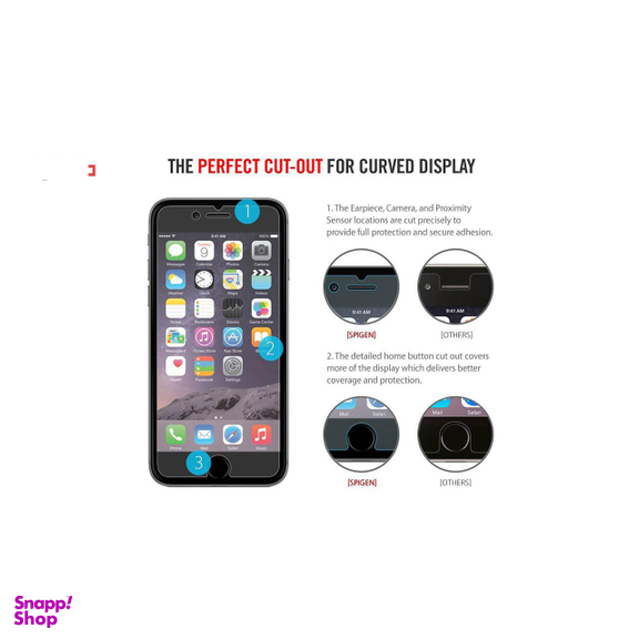 محافظ صفحه نمایش اسپیگن (Spigen) مدل Crystal مناسب موبایل iPhone 6 پلاس/6s پلاس بسته 3 عددی