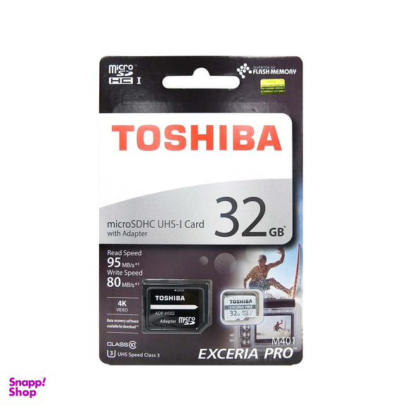 کارت حافظه توشیبا (Toshiba) مدل MicroSDXC ظرفیت 32GB همراه با آداپتور