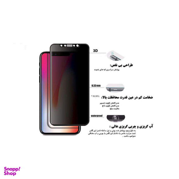 محافظ صفحه نمایش گودزیلا (Godzilla) مدل GGP برای حفظ حریم شخصی مناسب موبایل آنر 8X