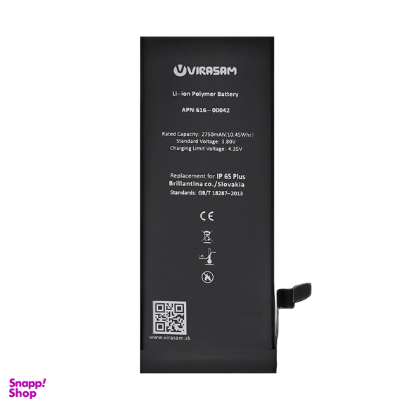 باتری موبایل ویراسام (Virasam) مدل iPhone 6s Plus با ظرفیت 2750 میلی آمپر ساعت