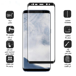 محافظ صفحه نمایش 5D بوف (Buff) مدل F33 مناسب موبایل سامسونگ Galaxy S9